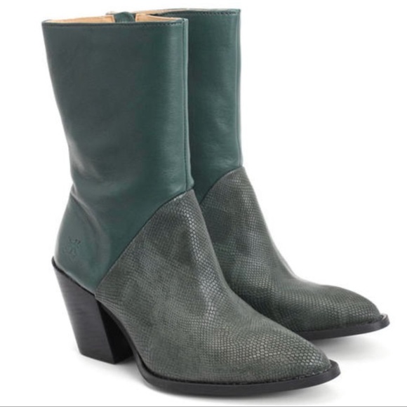 John Fluevog Shoes - JOHN FLEUVOG Entrance Room 203 Snake Embossed Mid-calf Boots